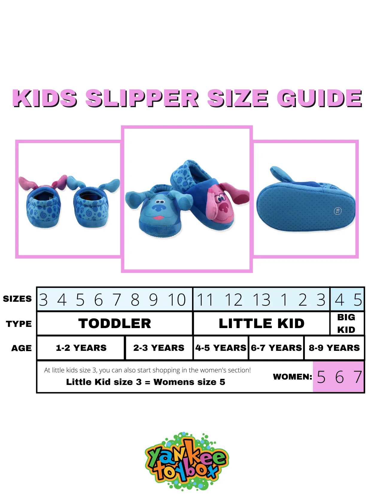Blue's Clues & You Plush A-Line Slippers