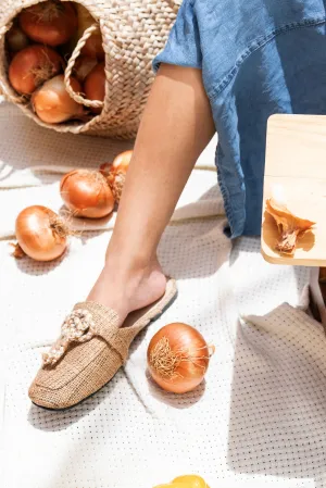 Boho Jute mules
