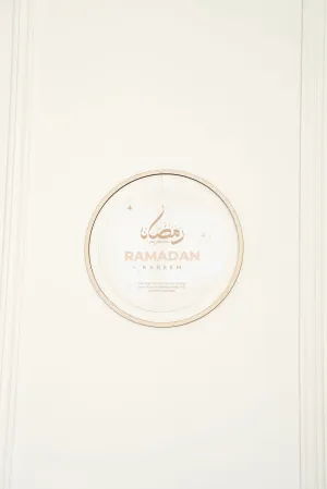 Bordered Double Sided Ramadan   Eid Printed Sign Style 1