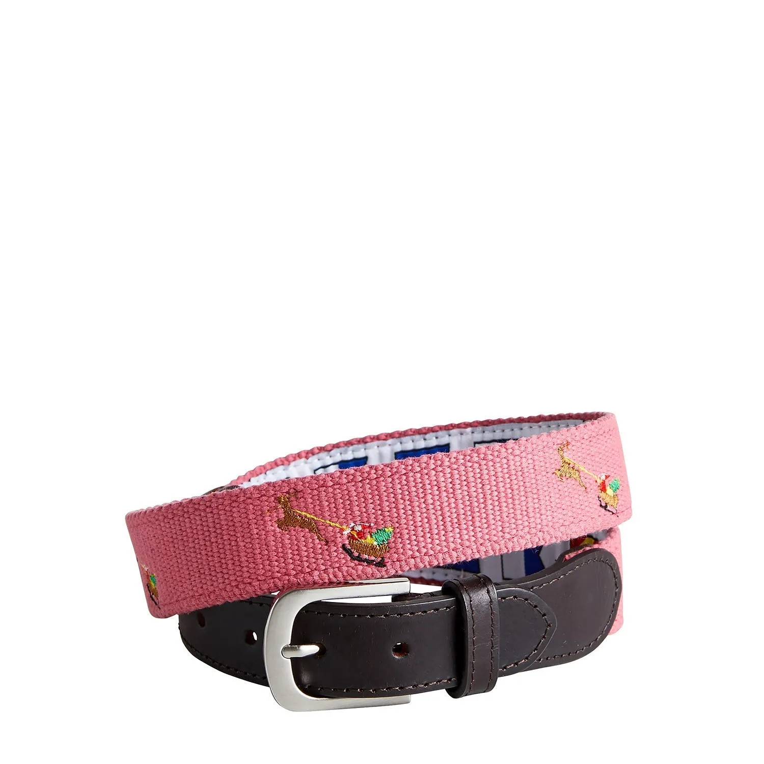 Bowsprit Belt Hurricane Red Embroidered with Santa Sleigh