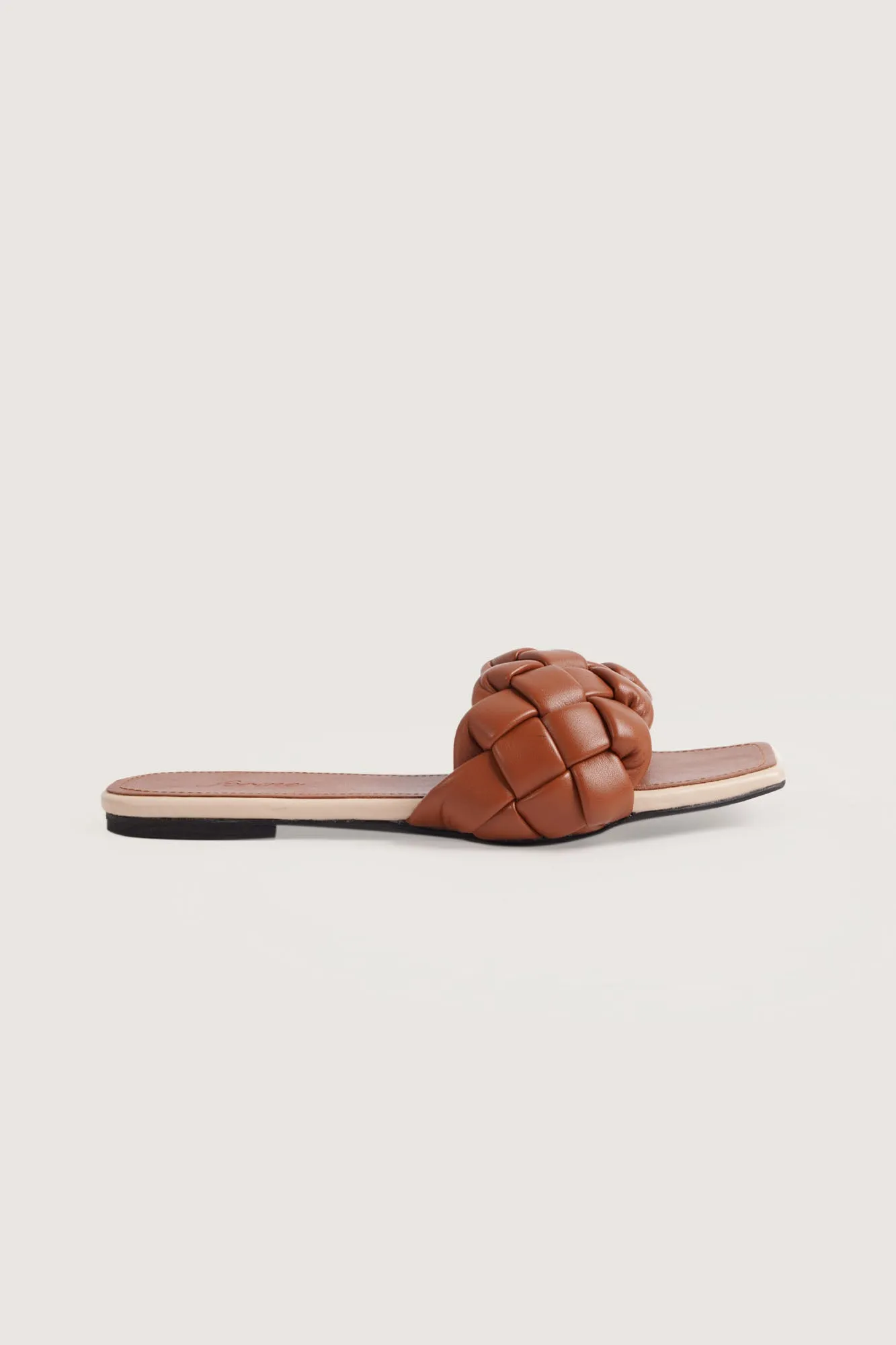Braided Strap Square Toe Sandals