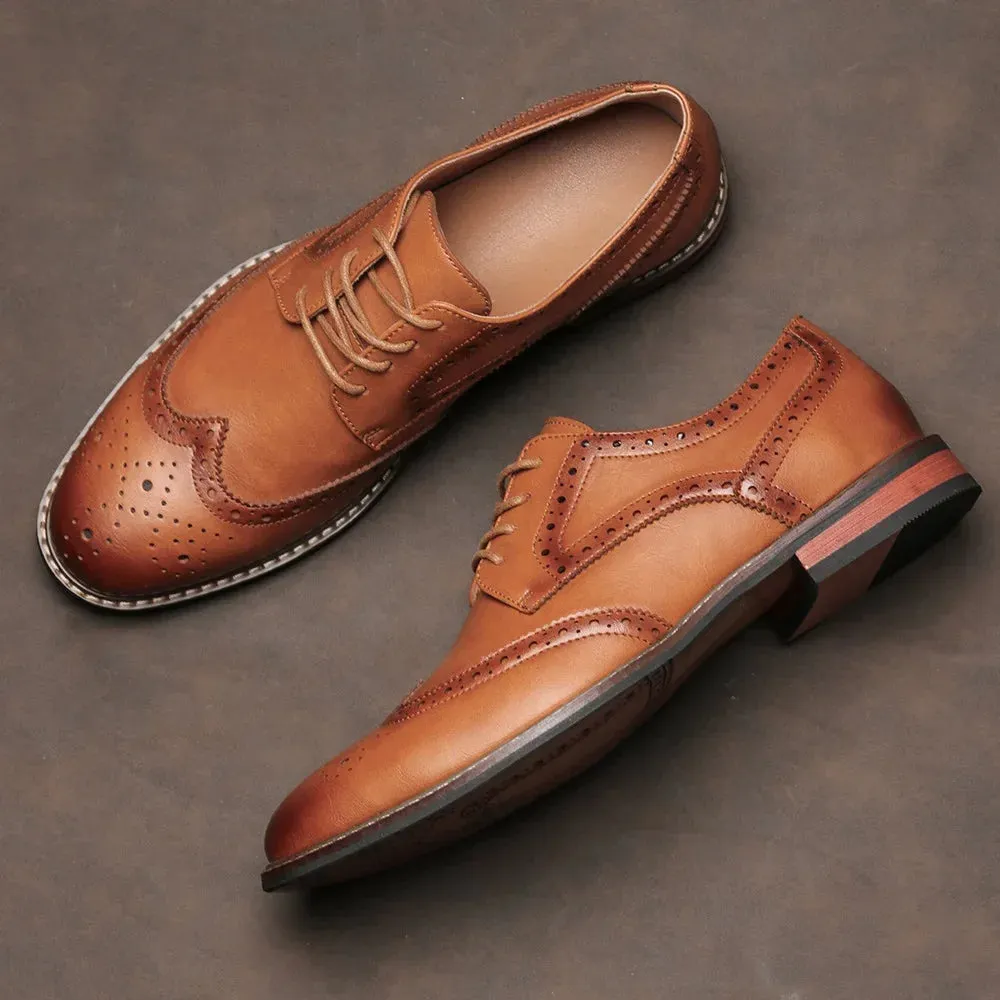 Brogue Genuine Leather Elton Shoes