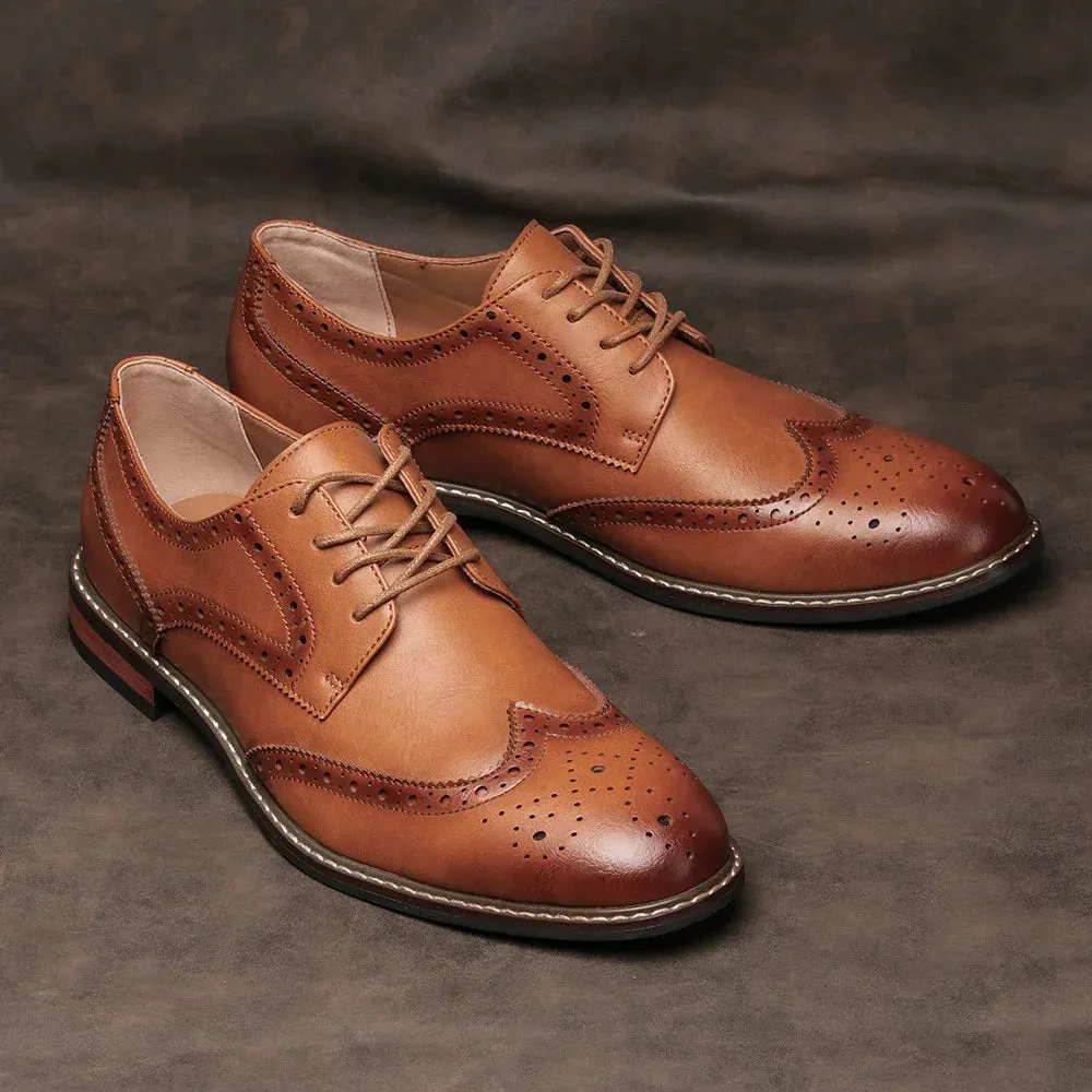 Brogue Genuine Leather Elton Shoes