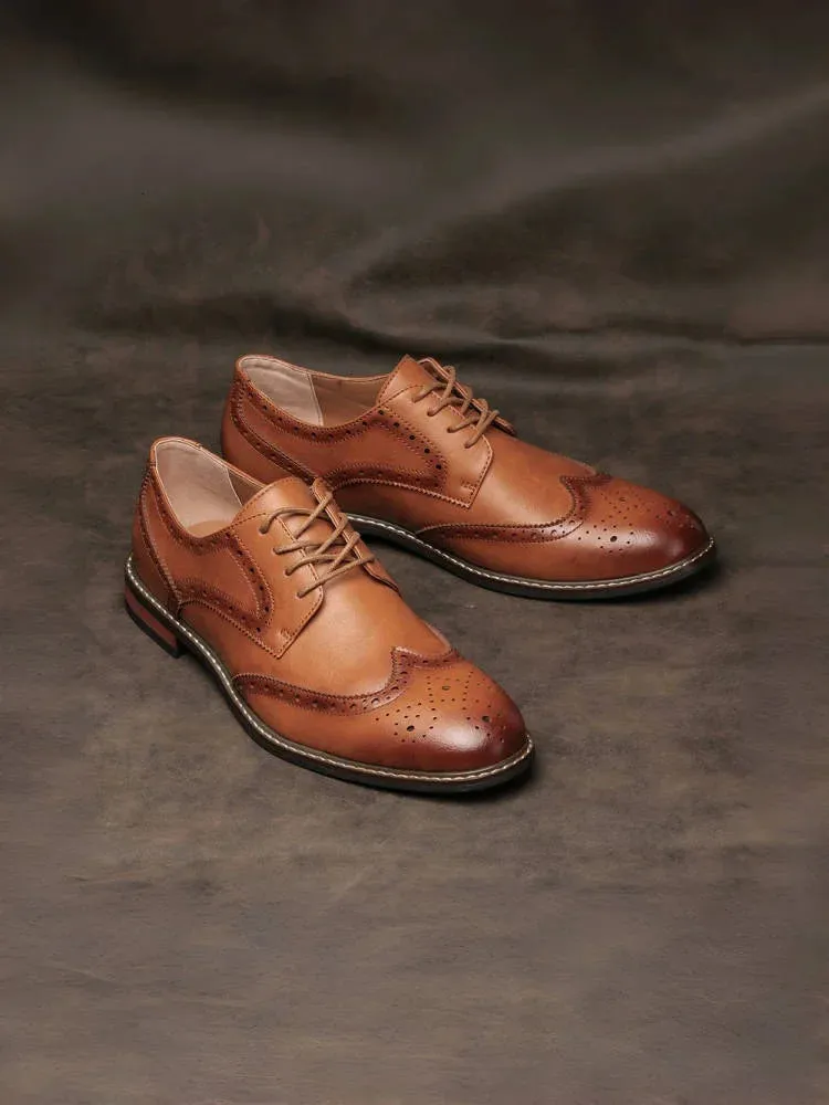 Brogue Genuine Leather Elton Shoes