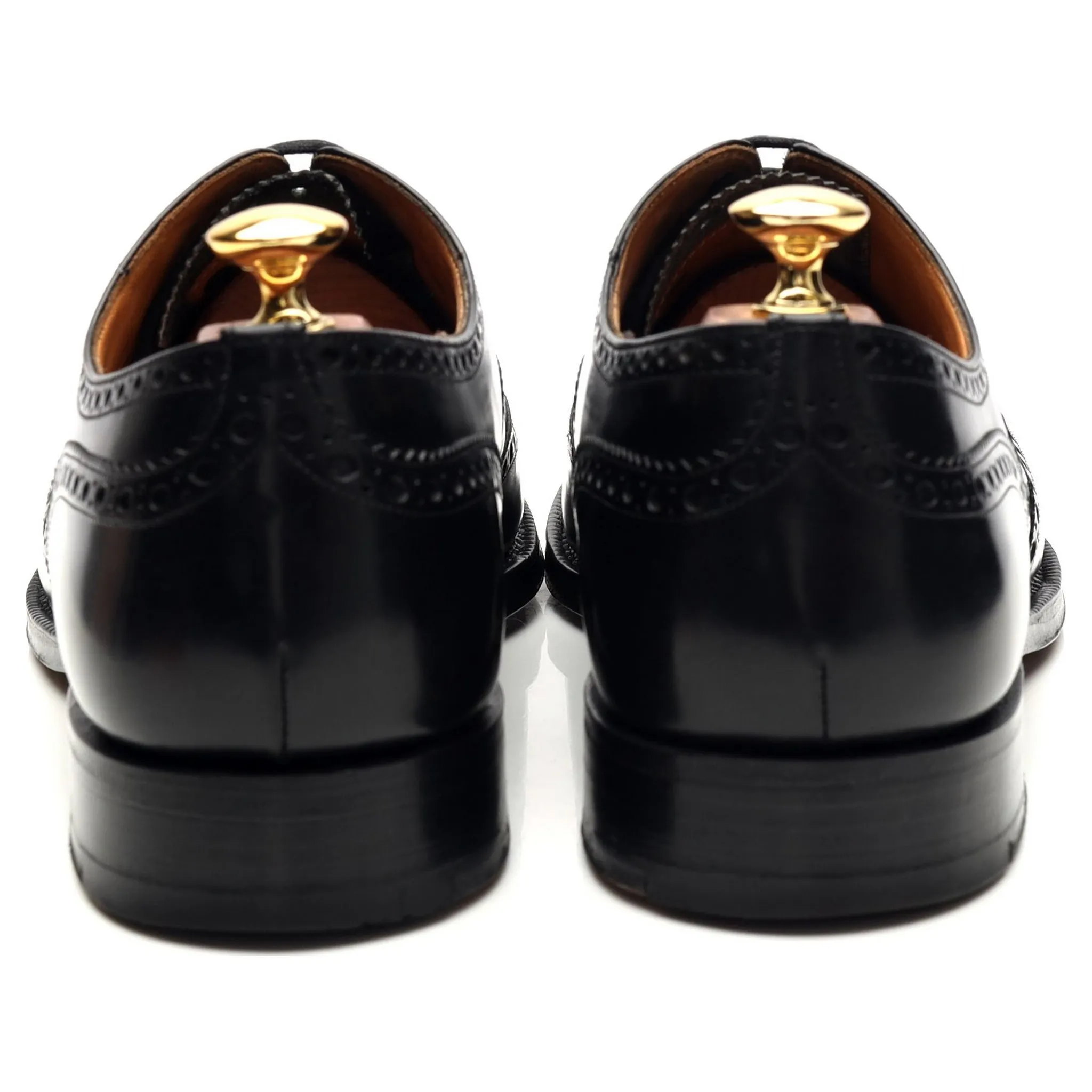 'Burwood' Black Leather Oxford Brogues UK 9.5 F