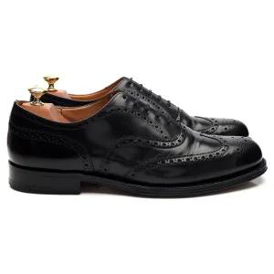 'Burwood' Black Leather Oxford Brogues UK 9.5 F