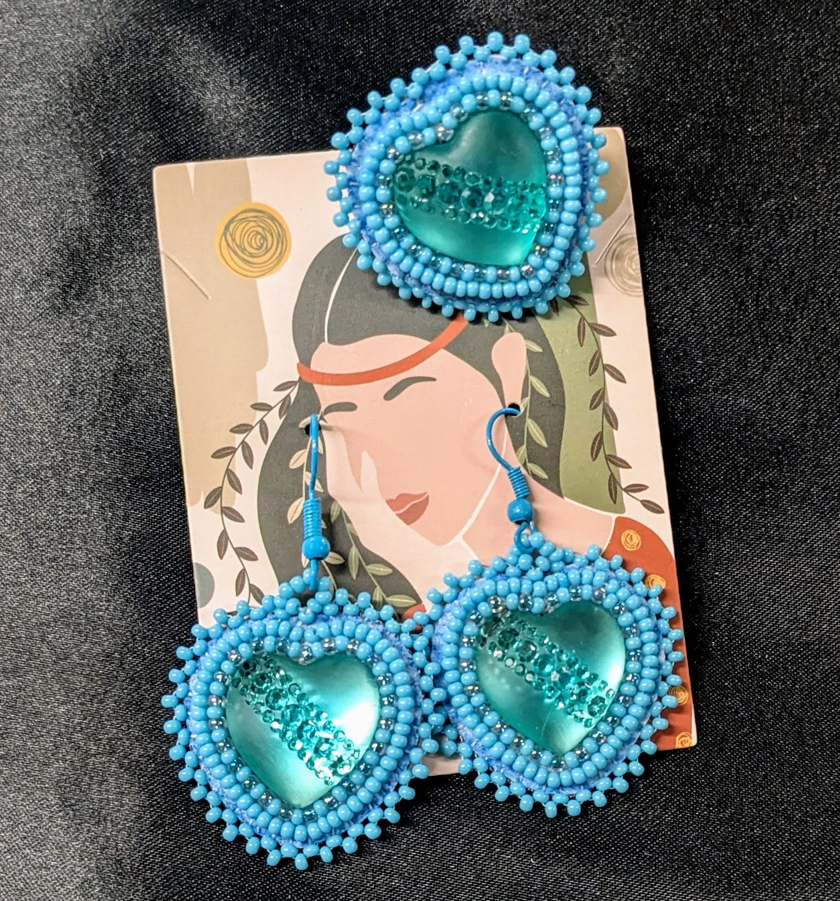 Cab Earring w/ cab ring (set)