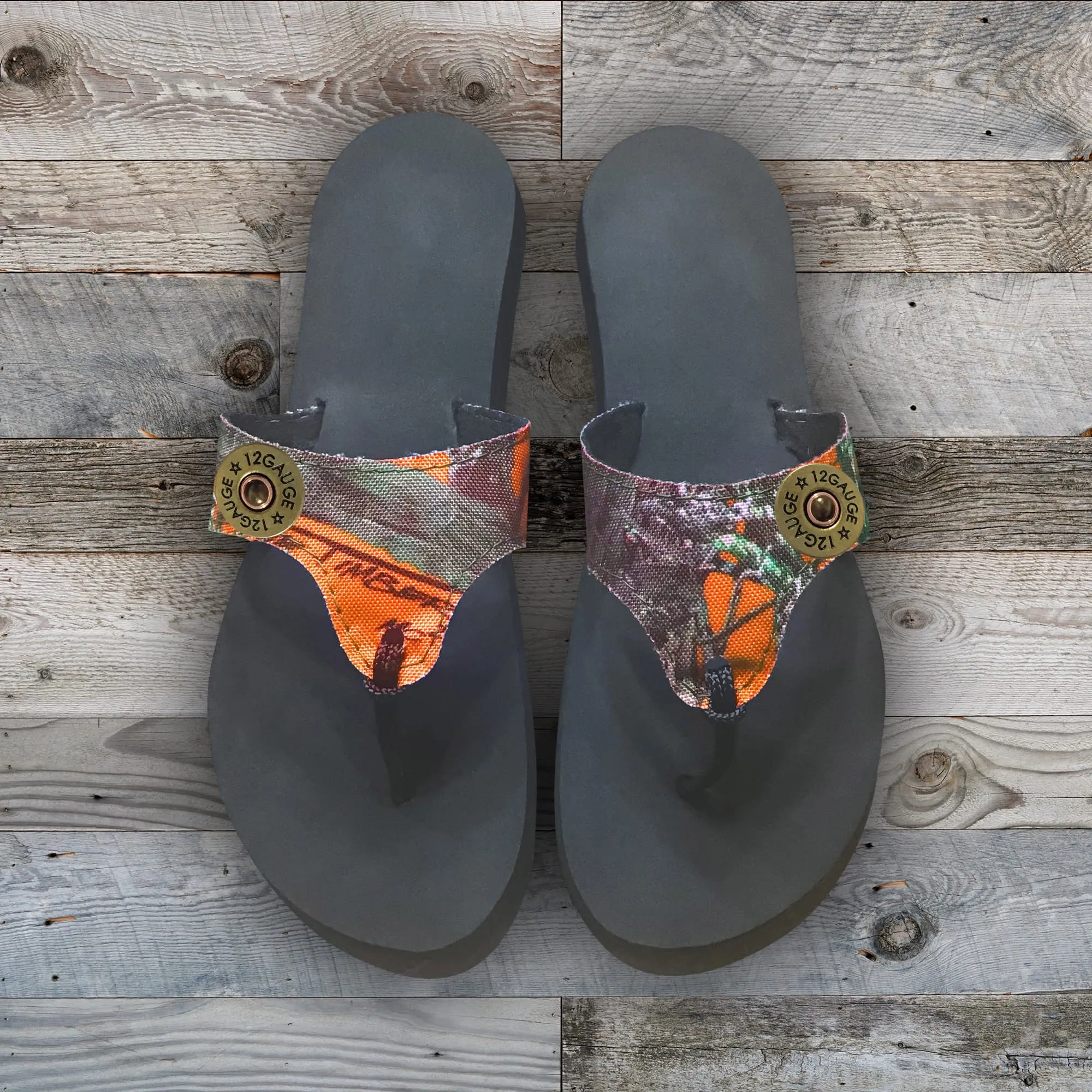Camo Flip Flops with New Ultra Comfort Sole