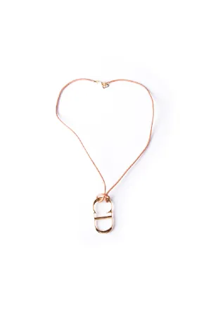 CD Leather Necklace