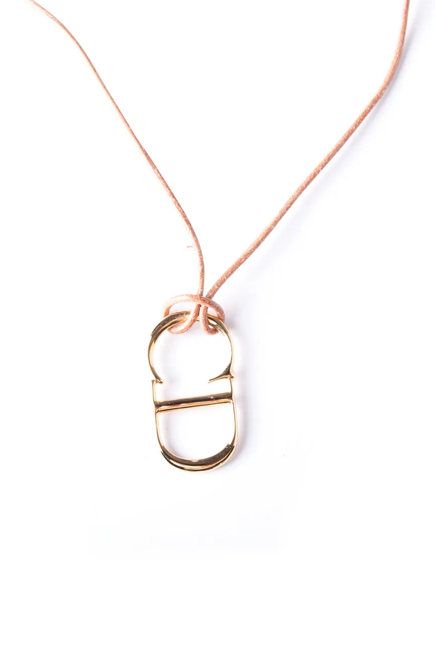 CD Leather Necklace