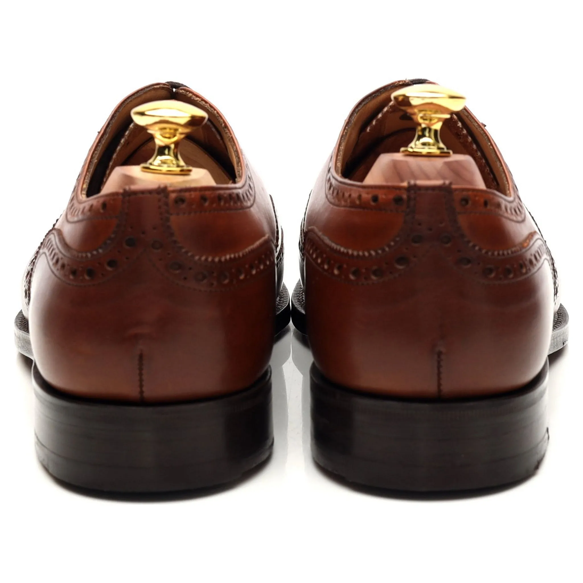 'Chetwynd' Tan Brown Leather Oxford Brogues UK 7 G