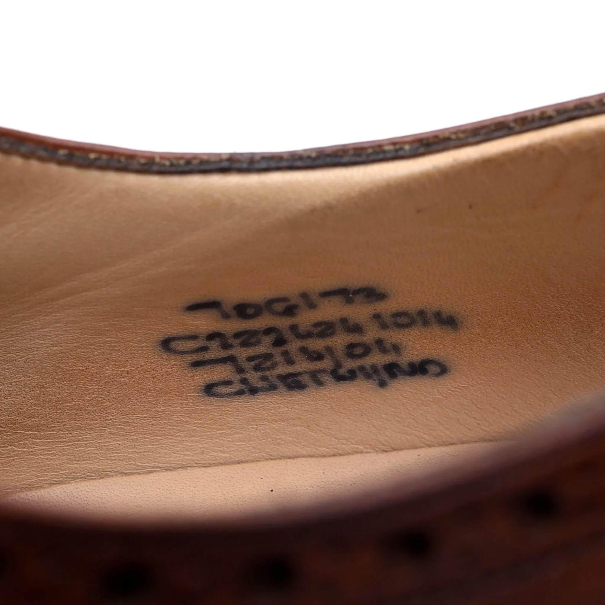 'Chetwynd' Tan Brown Leather Oxford Brogues UK 7 G