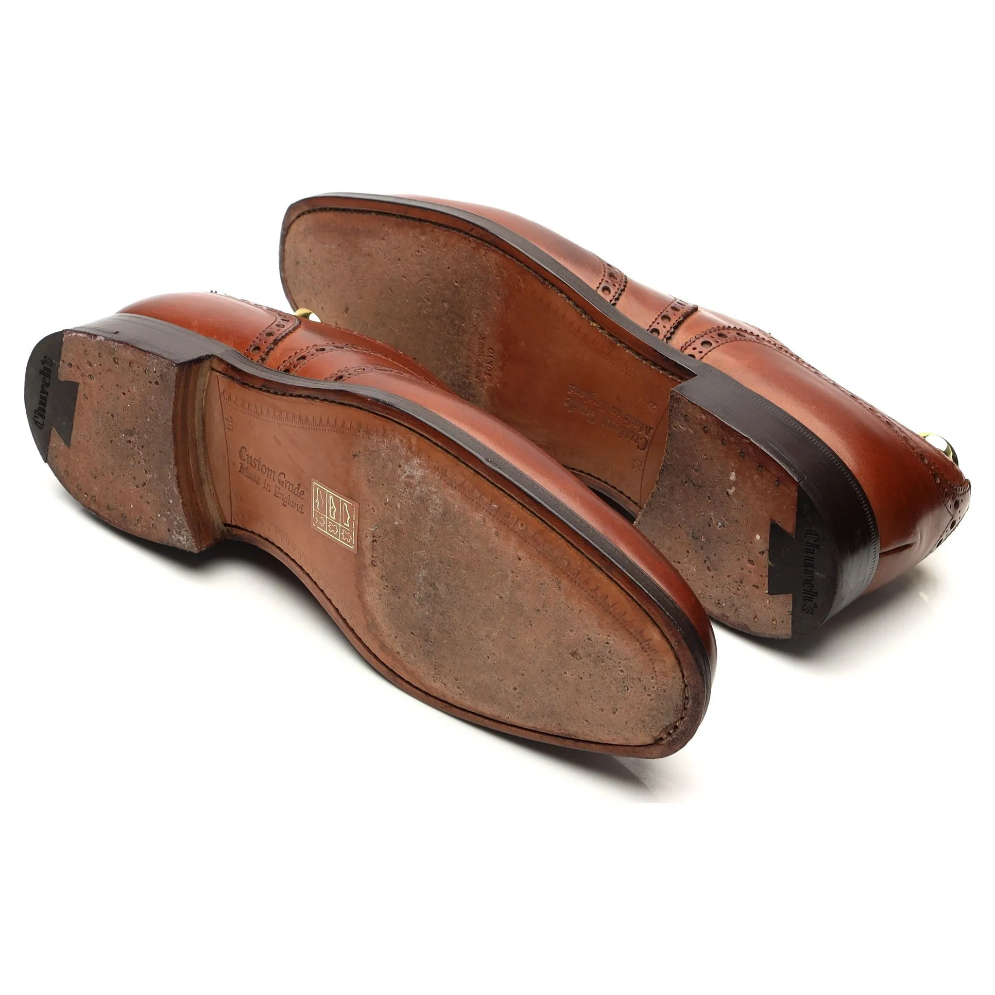 'Chetwynd' Tan Brown Leather Oxford Brogues UK 7 G