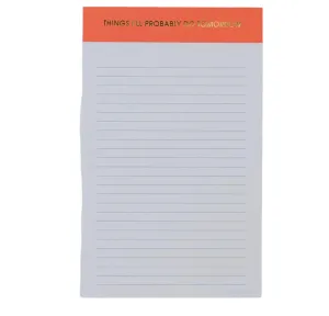 Chez Gagné Things I’ll Do Tomorrow Notepad