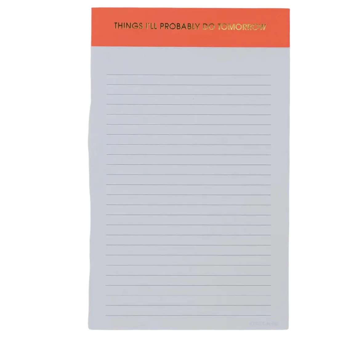 Chez Gagné Things I’ll Do Tomorrow Notepad