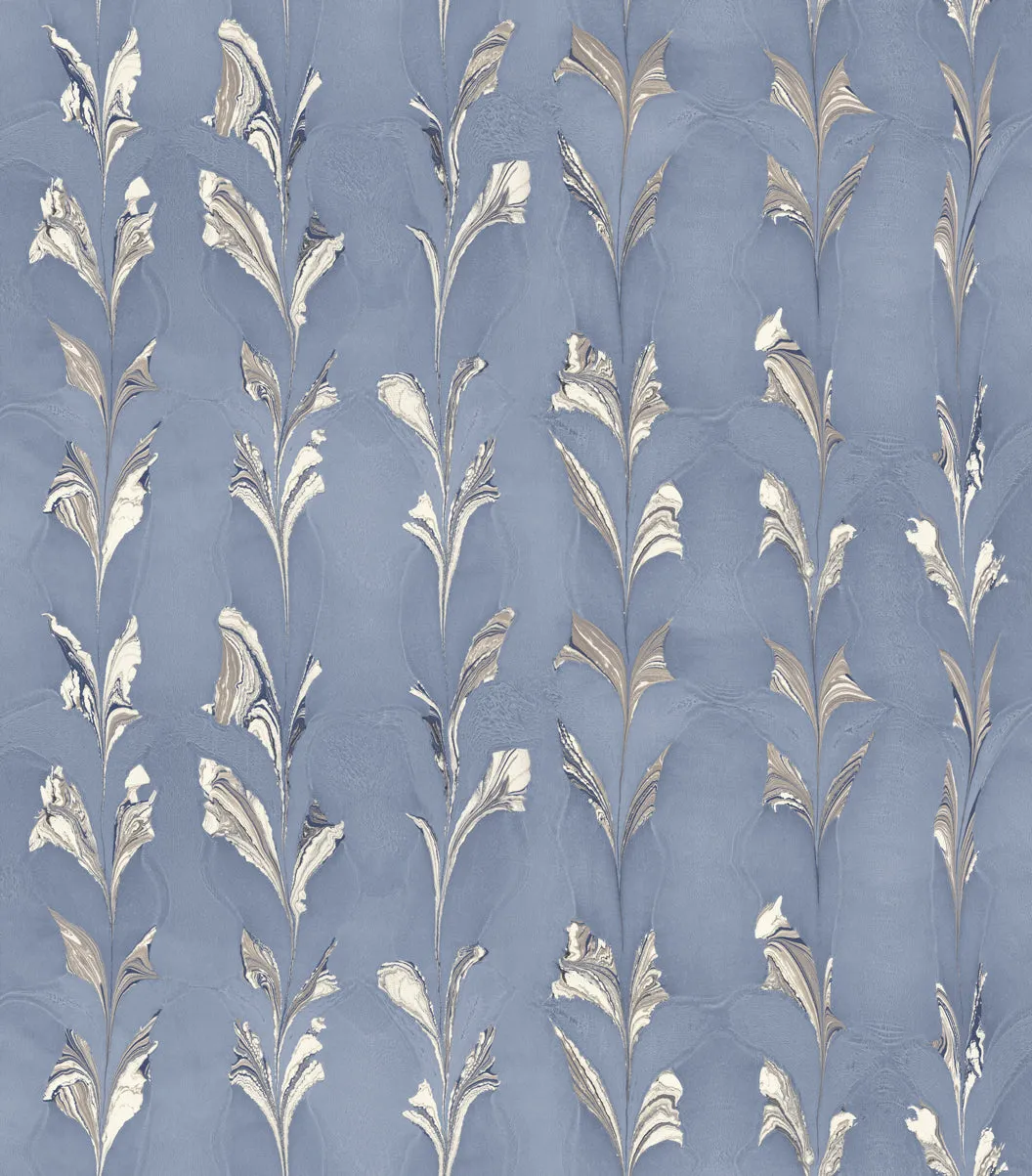 CLIMBING VINES WALLPAPER / BLUE ASH