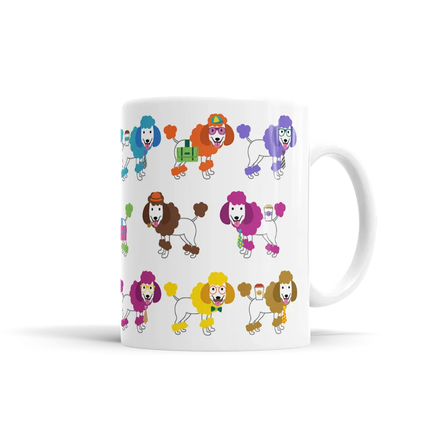 Colorful Poodle Mug