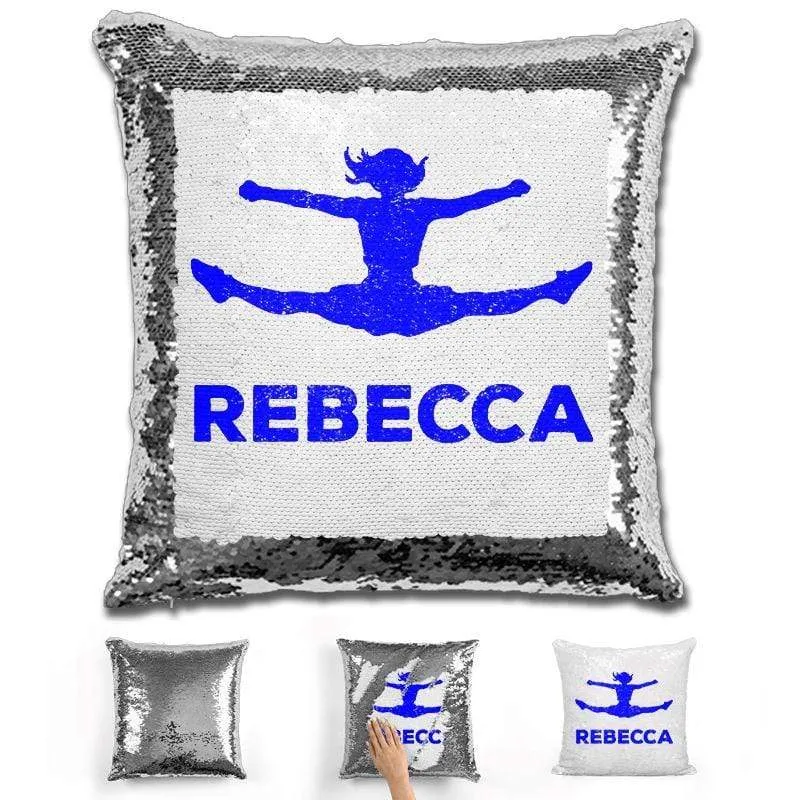 Competitive Cheerleader Personalized Magic Sequin Pillow