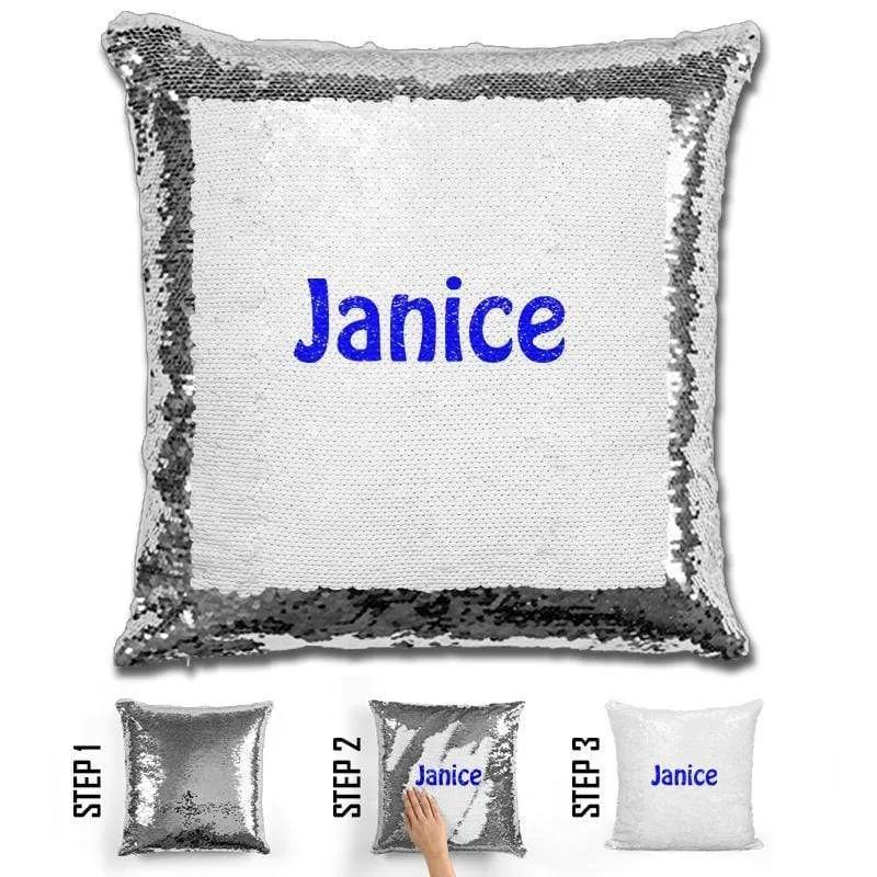 Custom Name Personalized Magic Sequin Pillow