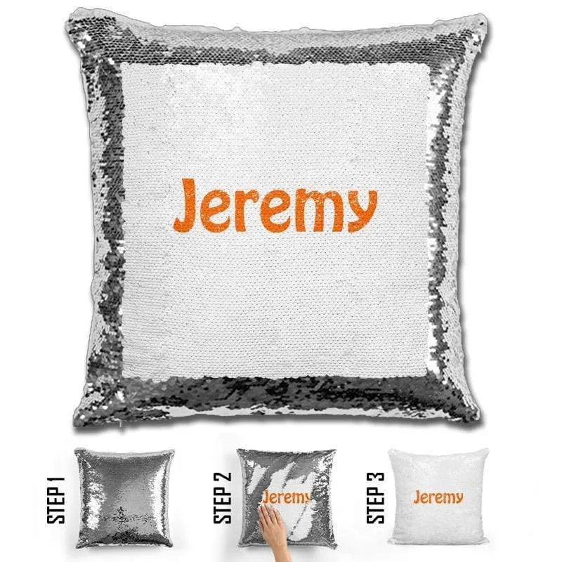 Custom Name Personalized Magic Sequin Pillow