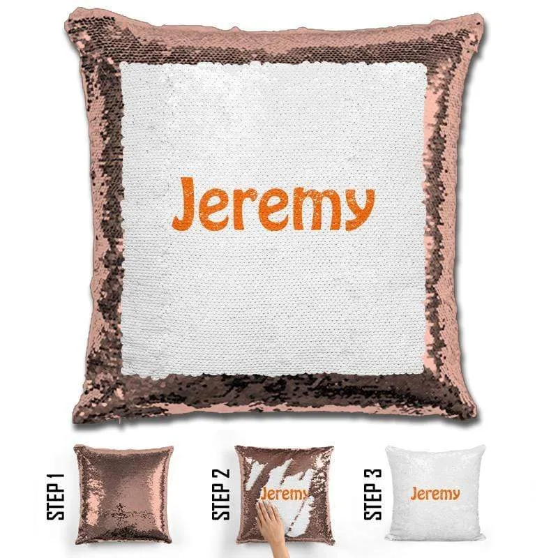Custom Name Personalized Magic Sequin Pillow