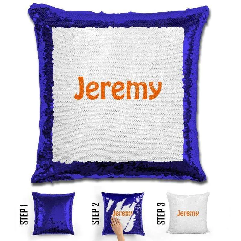 Custom Name Personalized Magic Sequin Pillow
