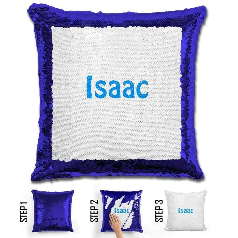 Custom Name Personalized Magic Sequin Pillow