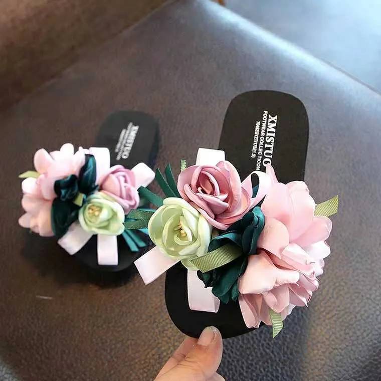 Cute And Fashionable Outer Wear Non-slip Beach Shoes Indoor Soft Sole Sandals Herringbone