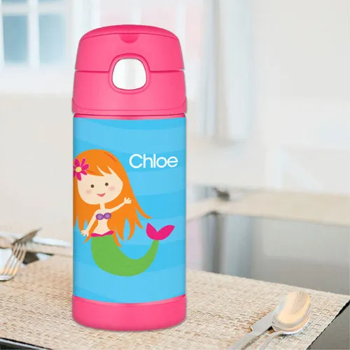 Cute Mermaid Personalized Thermos Bottle