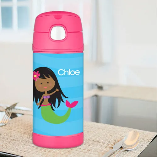 Cute Mermaid Personalized Thermos Bottle