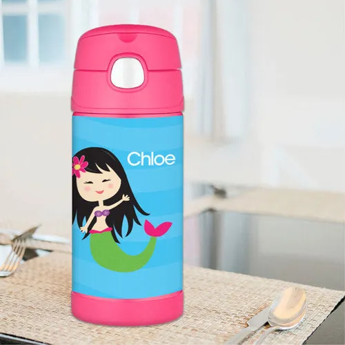 Cute Mermaid Personalized Thermos Bottle