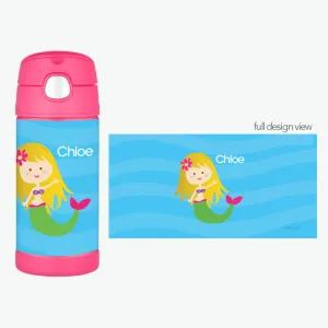 Cute Mermaid Personalized Thermos Bottle