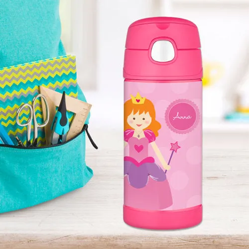 Cute Princess Personalized Thermos Bottle