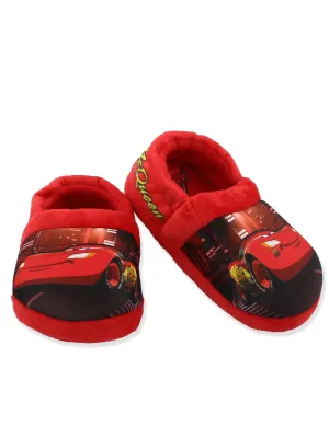Disney Cars Lightning McQueen Toddler Boys Plush Aline Slippers