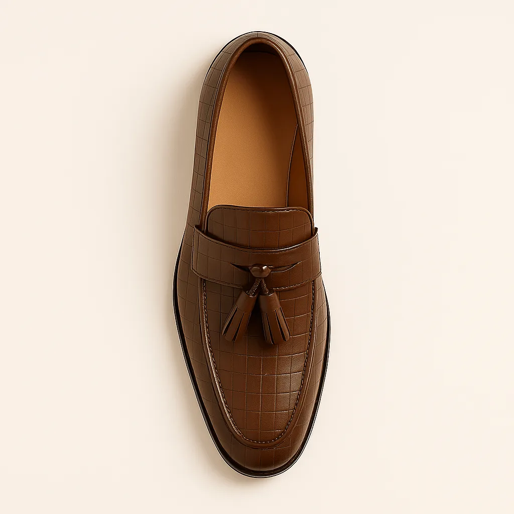 Domoir | Crocodile Print Loafers