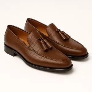 Domoir | Crocodile Print Loafers