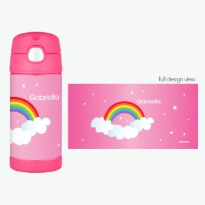 Dreamy Rainbow Personalized Thermos Bottle