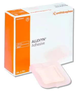 Dressing Adhesive Allevyn 3"x3" - Smith & Nephew 66020043