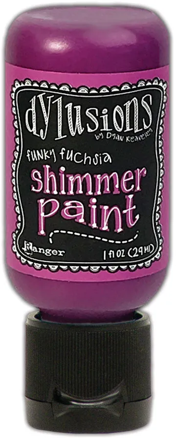 Dylusions Shimmer Paint 1oz - Funky Fuchsia