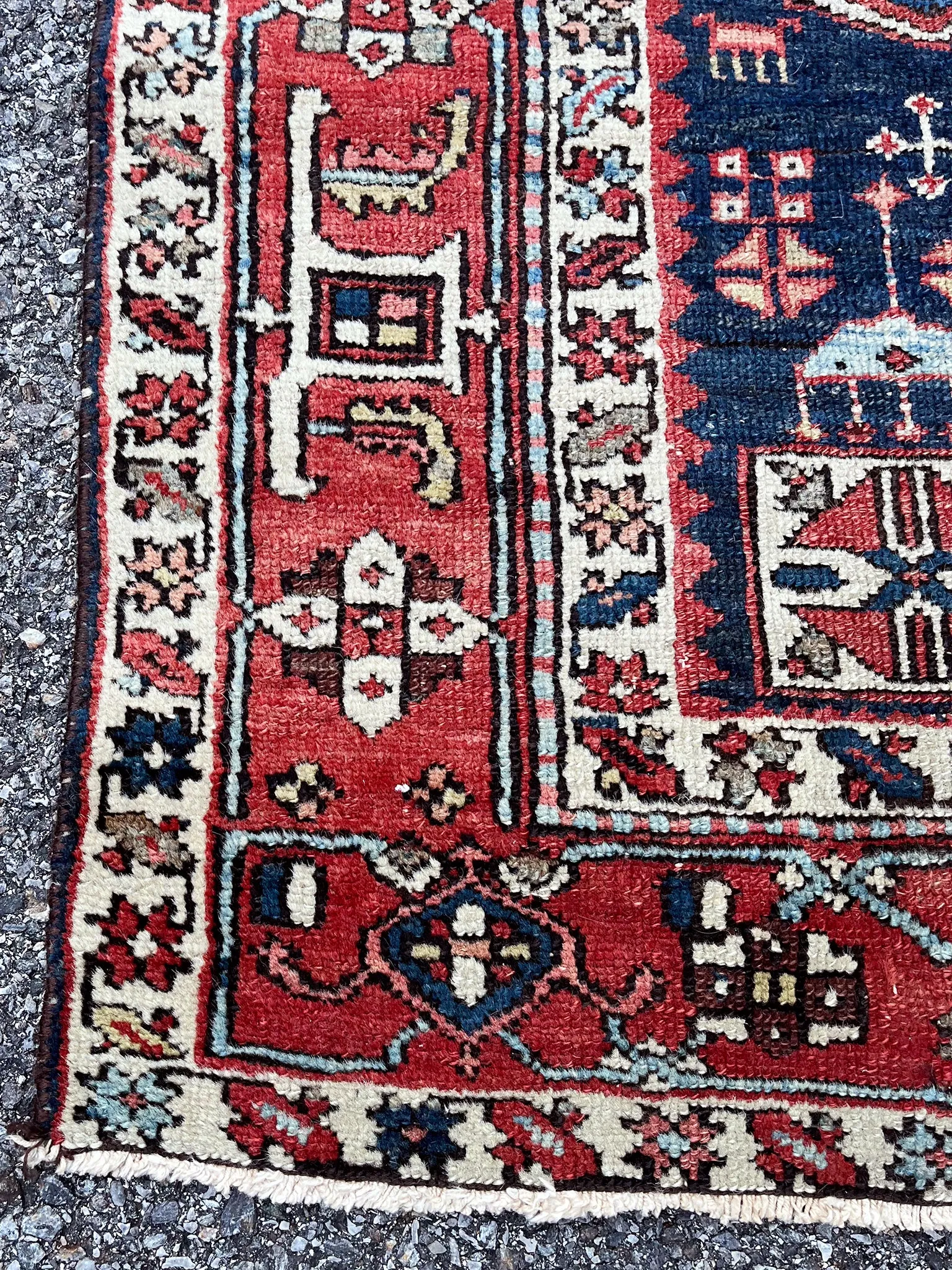 Early 20th Century Bibikabad Rug 4'5" x 5'7"