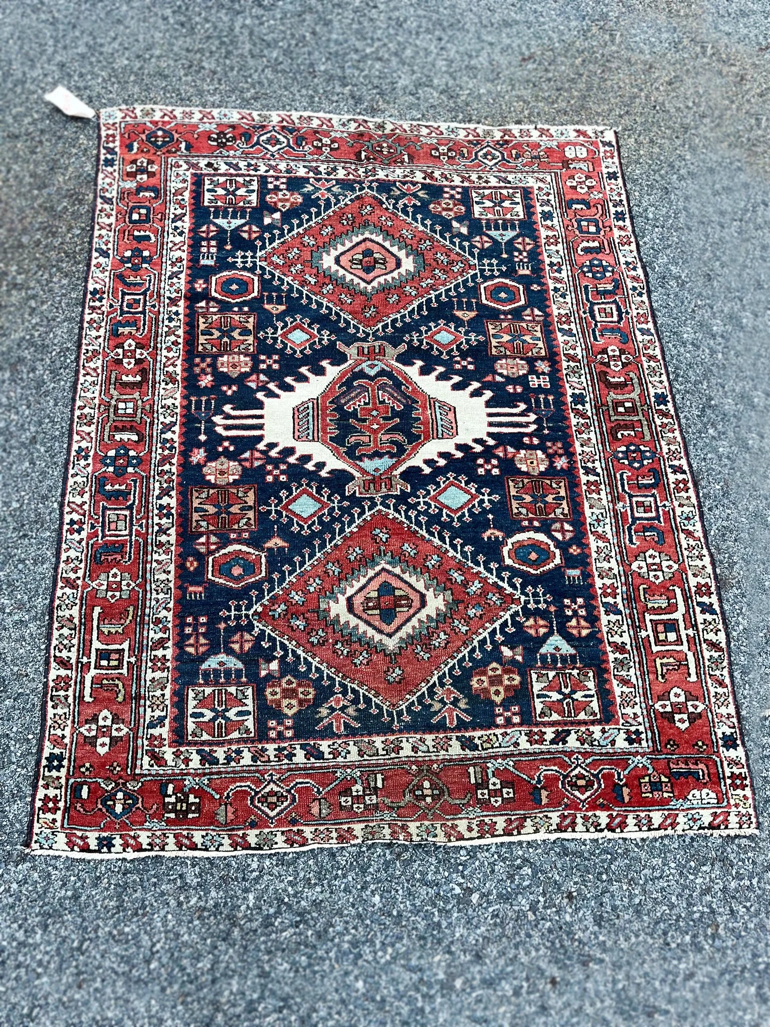 Early 20th Century Bibikabad Rug 4'5" x 5'7"