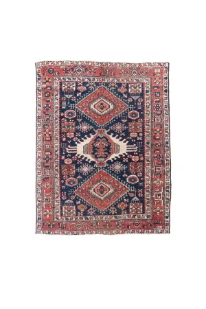 Early 20th Century Bibikabad Rug 4'5" x 5'7"