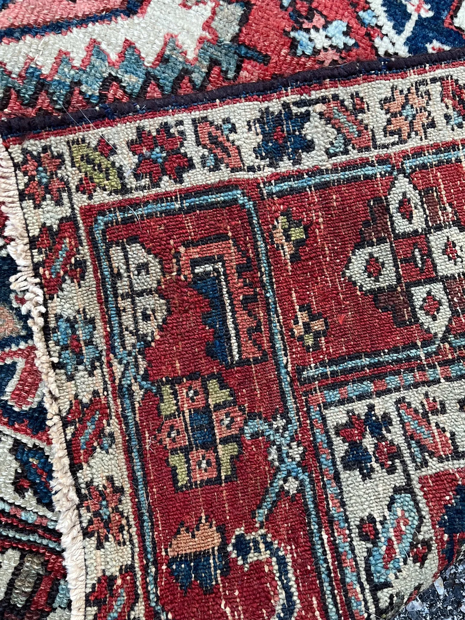 Early 20th Century Bibikabad Rug 4'5" x 5'7"