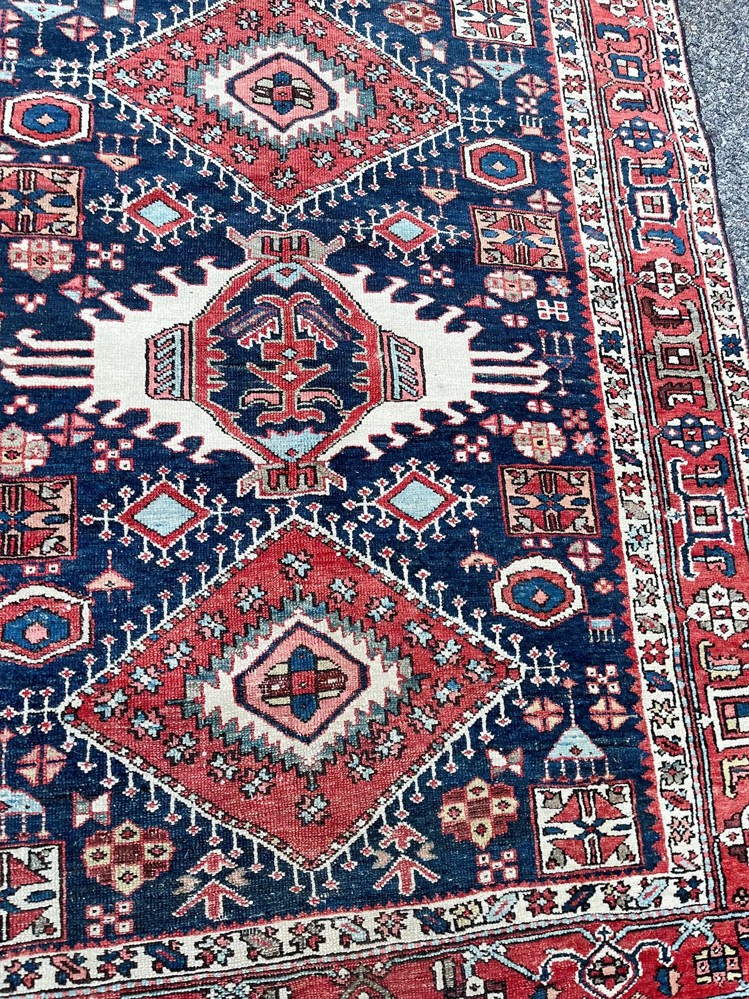 Early 20th Century Bibikabad Rug 4'5" x 5'7"
