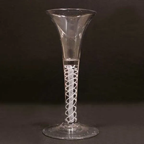 Early Double-Series Cotton Twist Stem Wine Glass