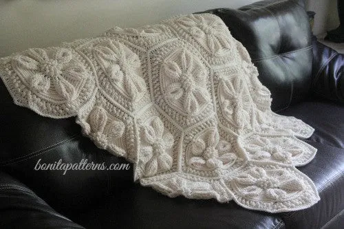 Embossed Daisy Blanket
