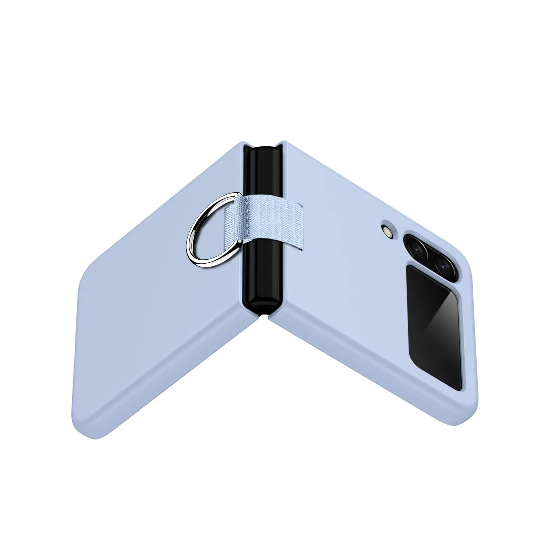 Etui z Ringiem Flip Case do Samsung Galaxy Z Flip 4 - Niebieski