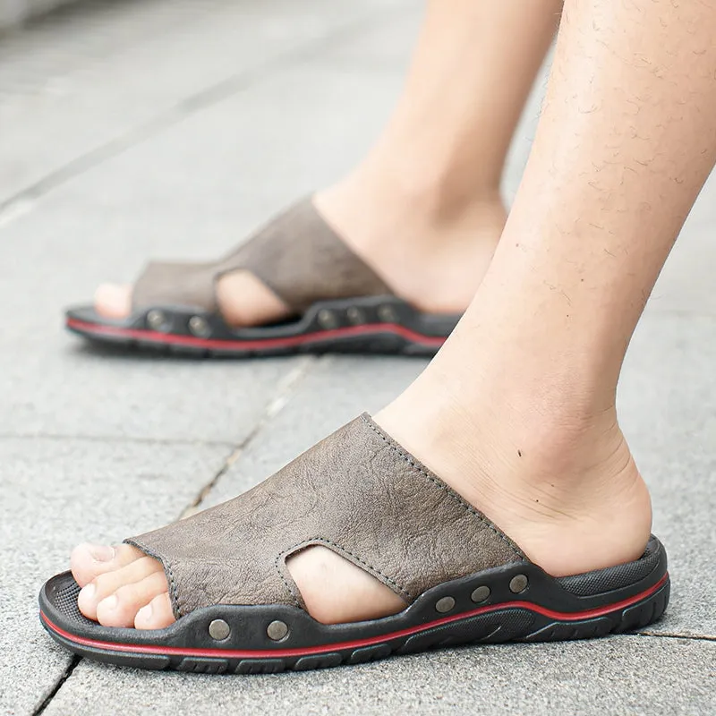 Fashion British Men Slippers Retro Sandals