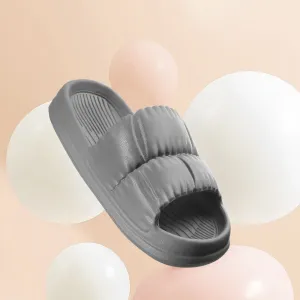 Fasola Lightweight Bathroom Slippers, Grey, Size 41/42, One Pair