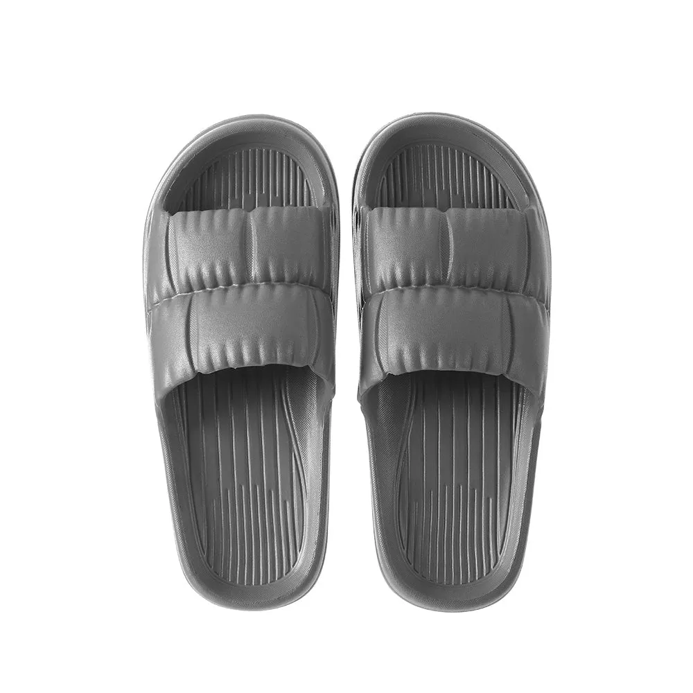 Fasola Lightweight Bathroom Slippers, Grey, Size 41/42, One Pair